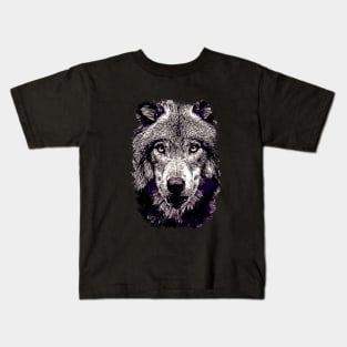 Wolf Vexel Art Kids T-Shirt